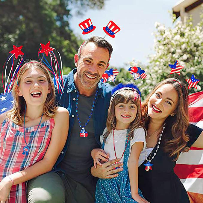 10-Piece: Patriotic Head Boppers Headband Image 6