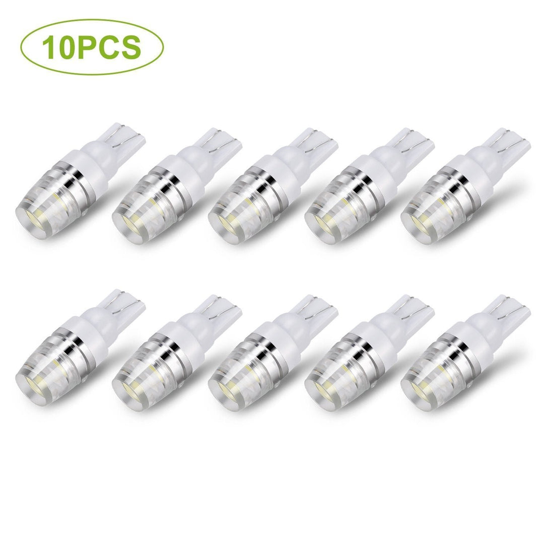 10-Piece: Xenon White Wedge Base LED Bulbs Image 3