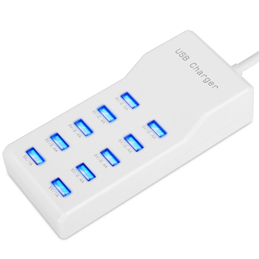 10-Ports 50W USB Wall Fast Charging Power Adapter Image 1