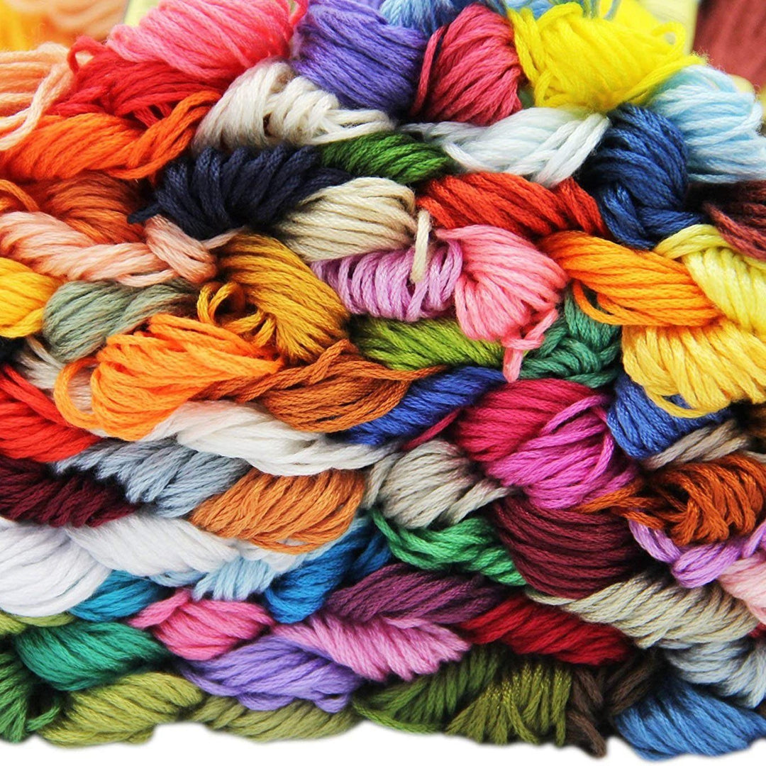 100-Pack: ATDAWN Rainbow Color Embroidery Cross Stitch Threads Image 1