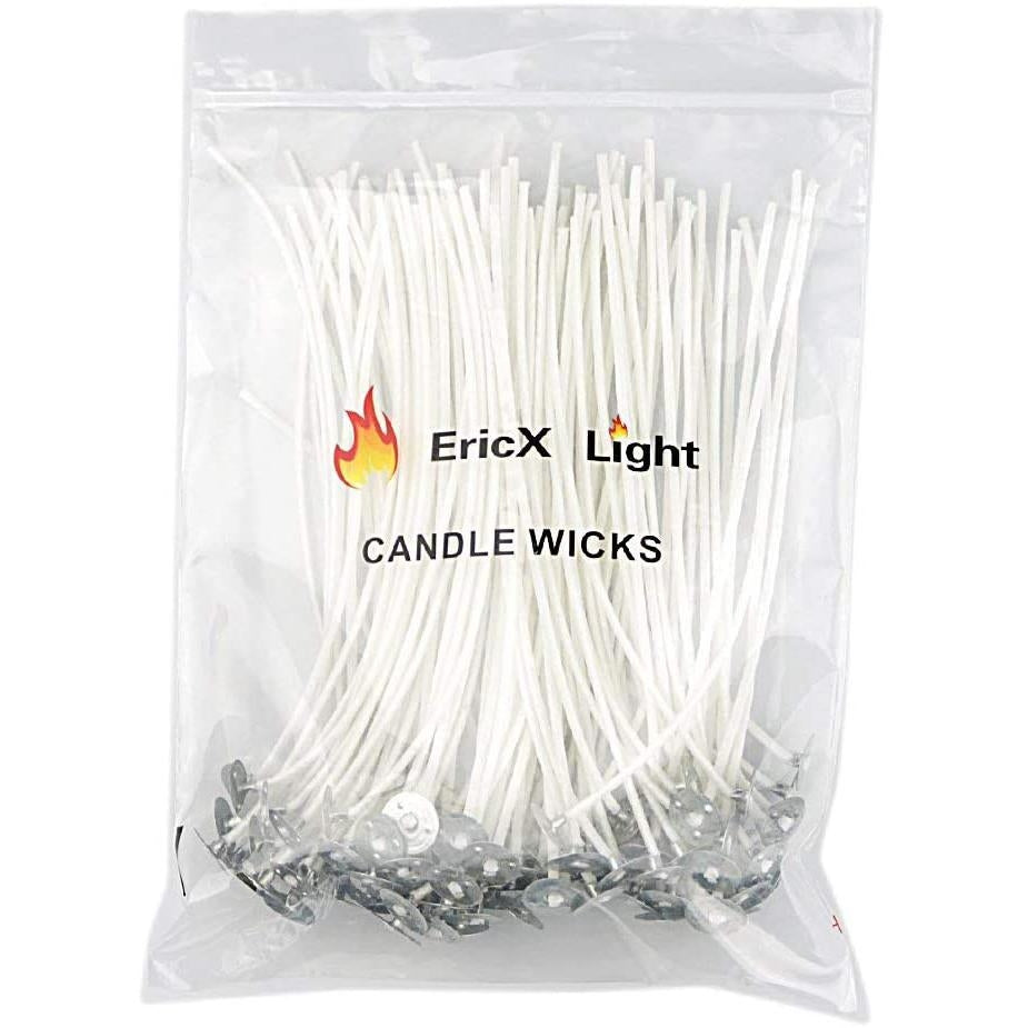 100-Piece: EricX Light Cotton Candle Wick 6" Pre-Waxed for Candle Making Image 6