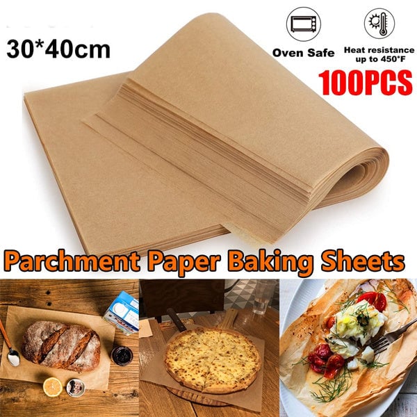 100-Piece: Parchment Baking Paper Disposable Mats Image 4