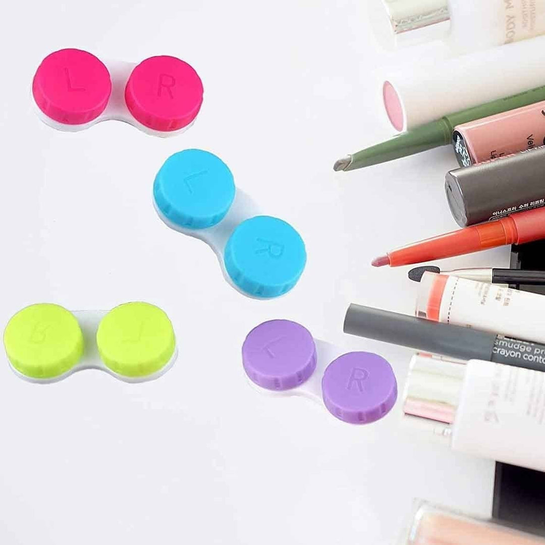 12-Pack: Colourful Contact Lens Case Box Holder Image 3