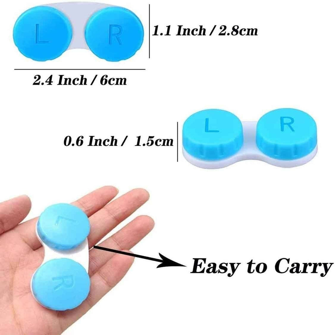 12-Pack: Colourful Contact Lens Case Box Holder Image 4