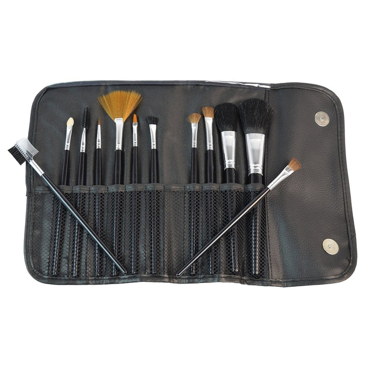 12-Pack: Premium Makeup Brush Set for Blending Blush Concealer Eye Shadow Image 1