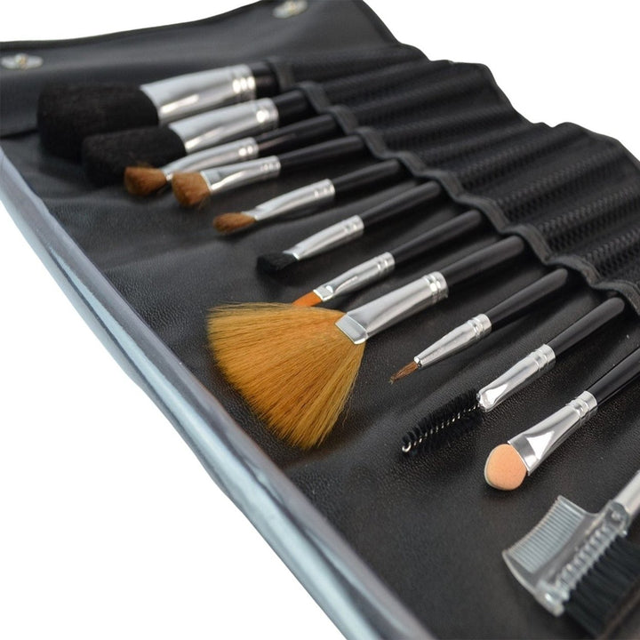 12-Pack: Premium Makeup Brush Set for Blending Blush Concealer Eye Shadow Image 4