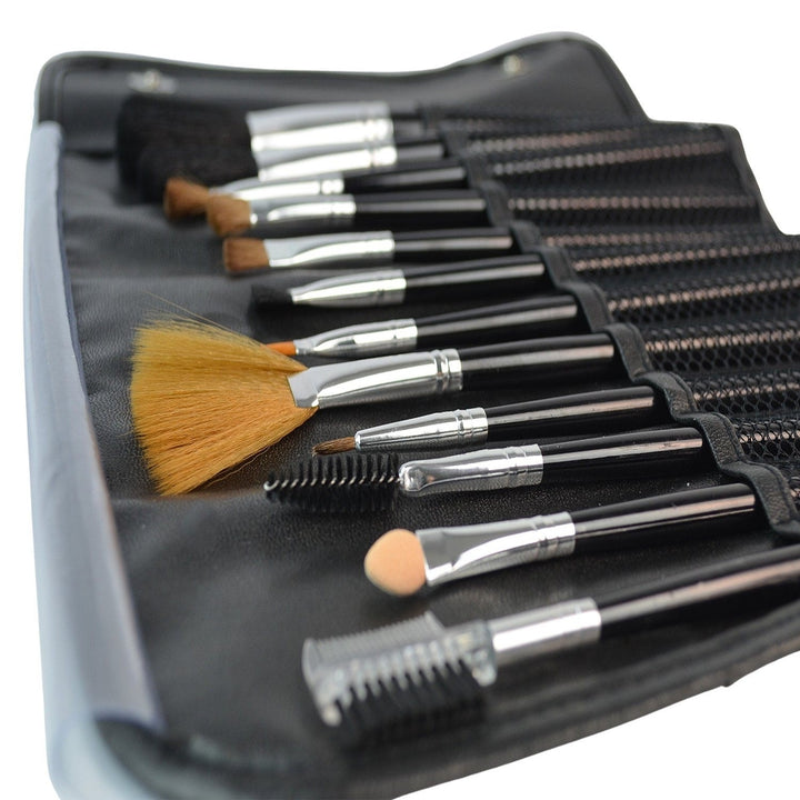 12-Pack: Premium Makeup Brush Set for Blending Blush Concealer Eye Shadow Image 4