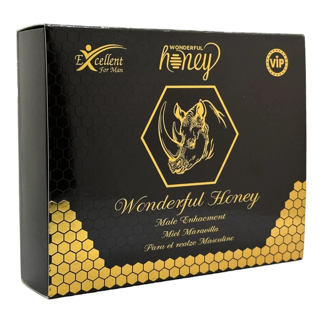 12-Pack: Royal Honey for Men with Panax Ginseng Rootand Tribulus Flower Honey 12 x 15 Gram Sachets Rino (Burgandy) Image 3