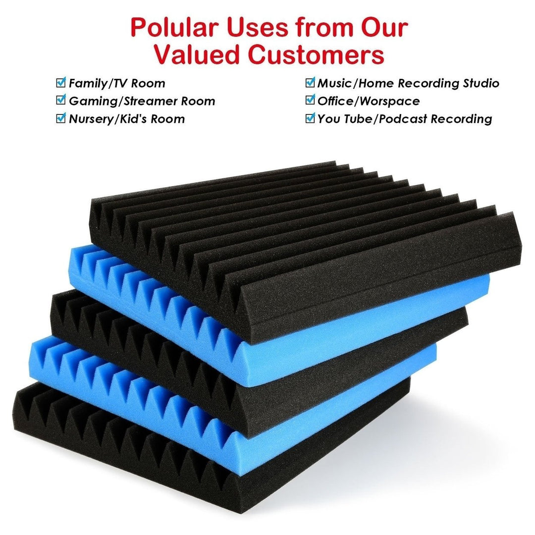 12-Pack: Sound Proof Padding Acoustic Foam Panels Image 9