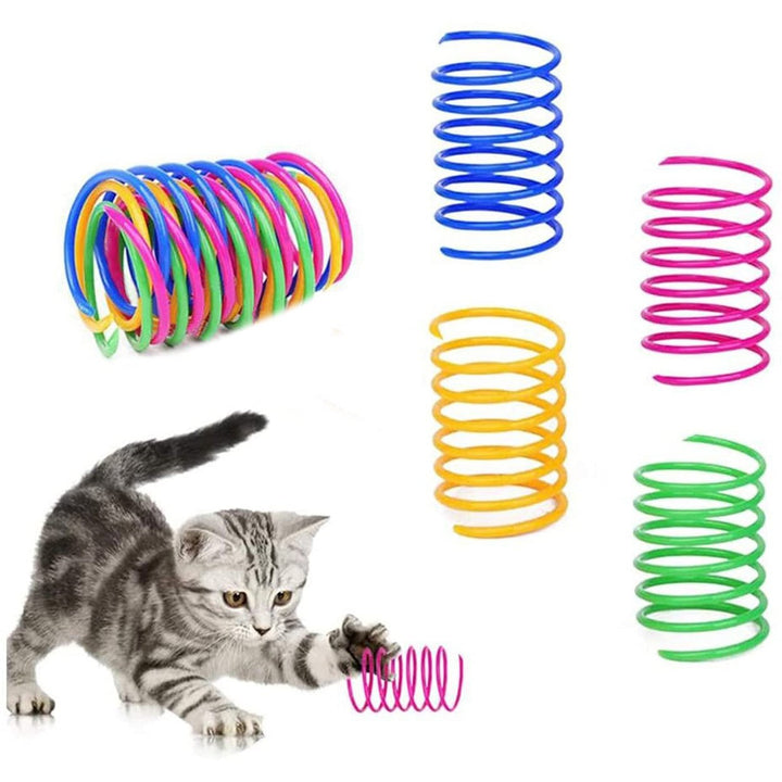 12-Piece: Cat Coil Spring Toy Image 1