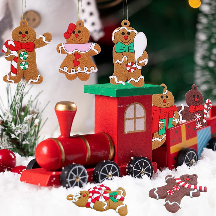 12-Piece: Gingerbread Man Ornaments Image 4