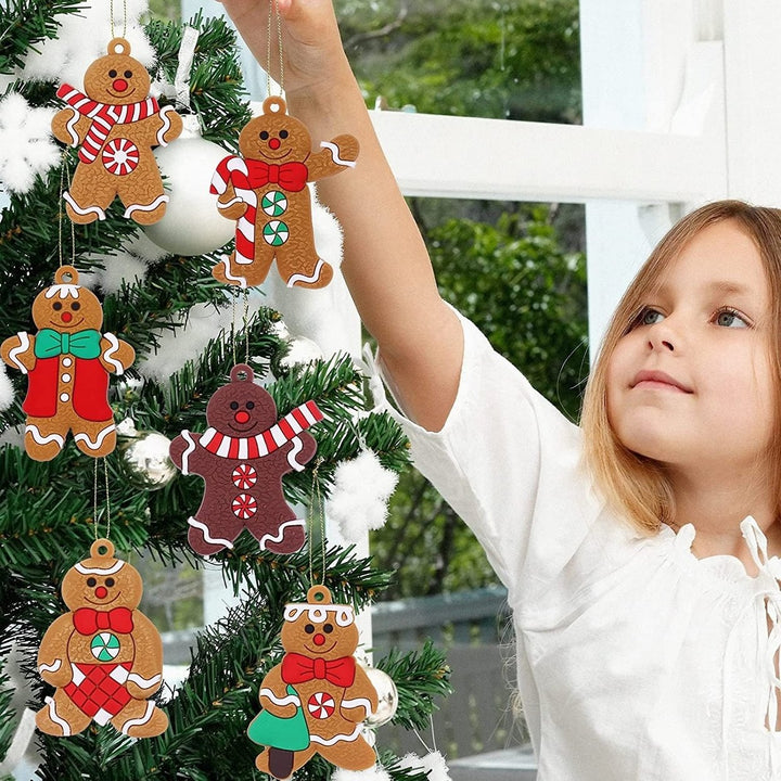 12-Piece: Gingerbread Man Ornaments Image 7