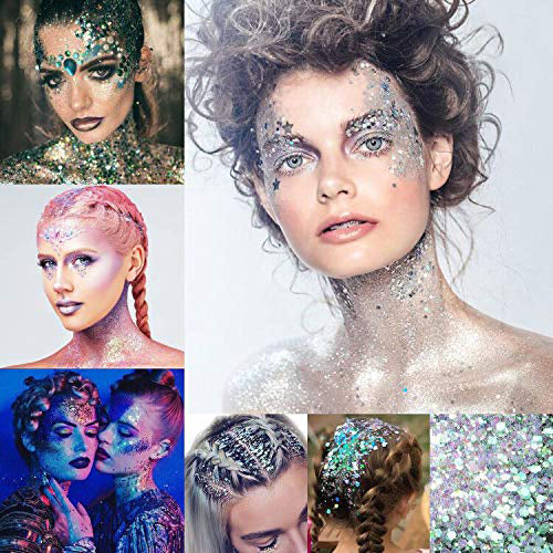 12-Piece: Holographic Chunky Glitters Image 7