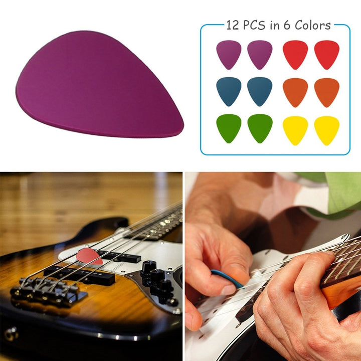 12-Piece: Standard Acoustic Electric Plectrums Guitar Picks Image 7