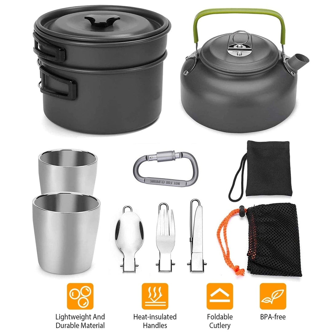 12-Pieces: Camping Cookware Set Image 6