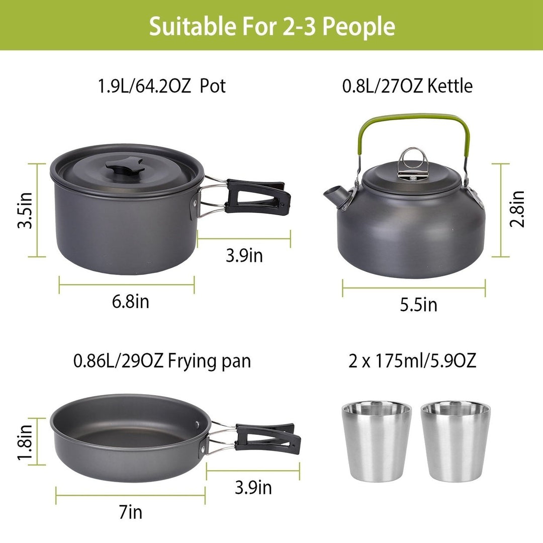 12-Pieces: Camping Cookware Set Image 7