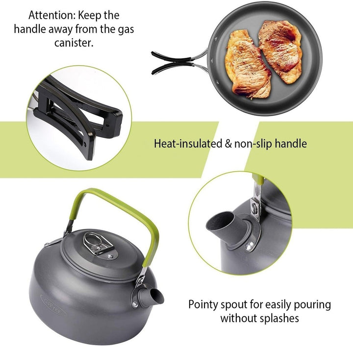 12-Pieces: Camping Cookware Set Image 10