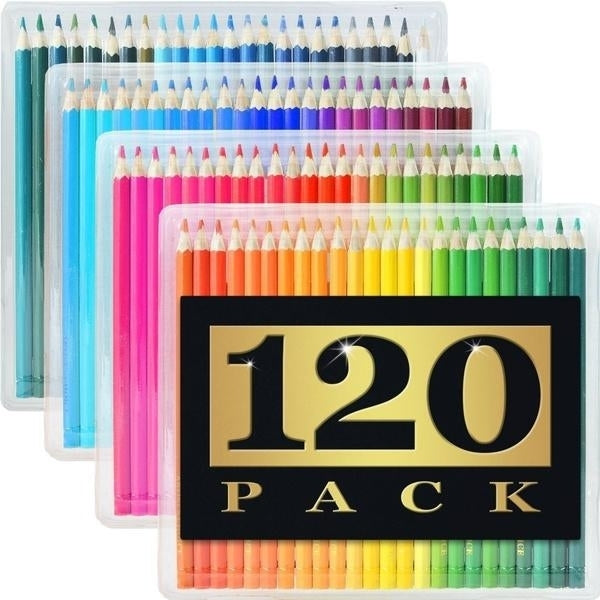 120-Pack: Water Soluble Color Pencil Set Image 2