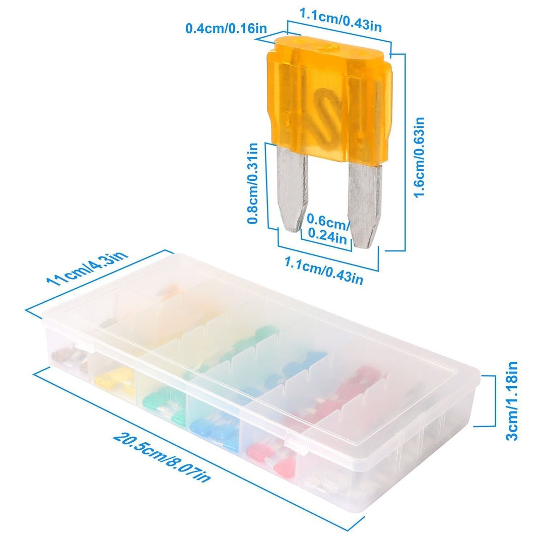 120-Pieces: Mini Auto Blade Fuse Set Image 4