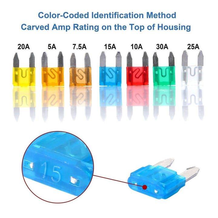 120-Pieces: Mini Auto Blade Fuse Set Image 10