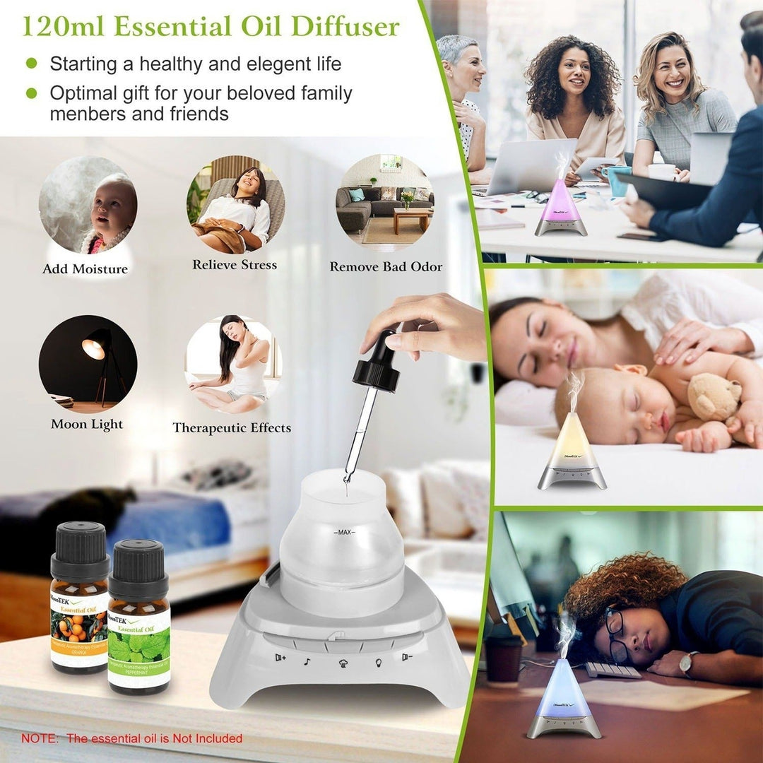 120ml Cool Mist Humidifier Ultrasonic Aroma Essential Oil Diffuser Image 12