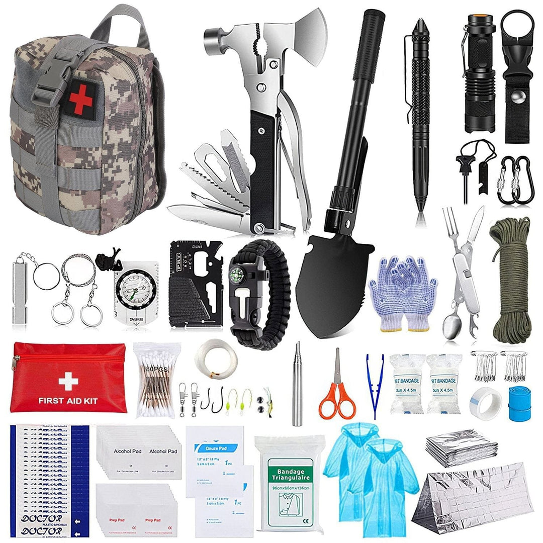 125-Pieces: Emergency Survival Gear Tactical for Outdoor Adventure Image 6