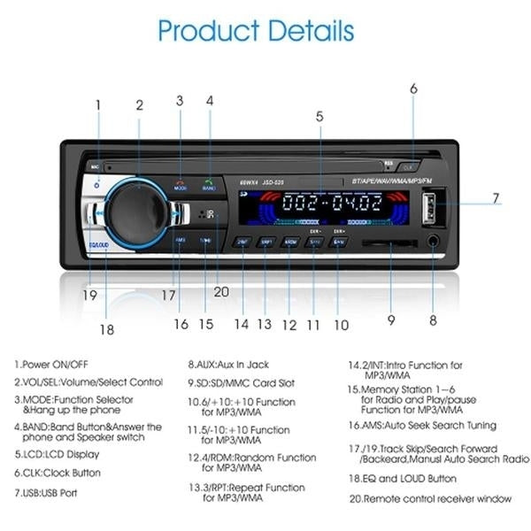 12V Bluetooth Car Stereo Image 9