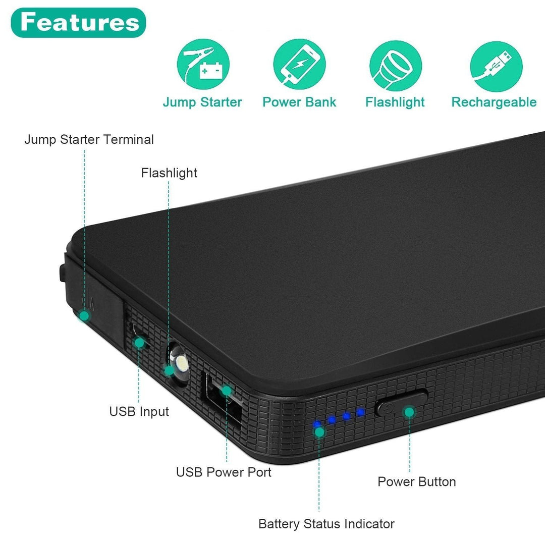 12V Car Jumper Starter 300A Peak 20000 mAh Battery Charger Image 3