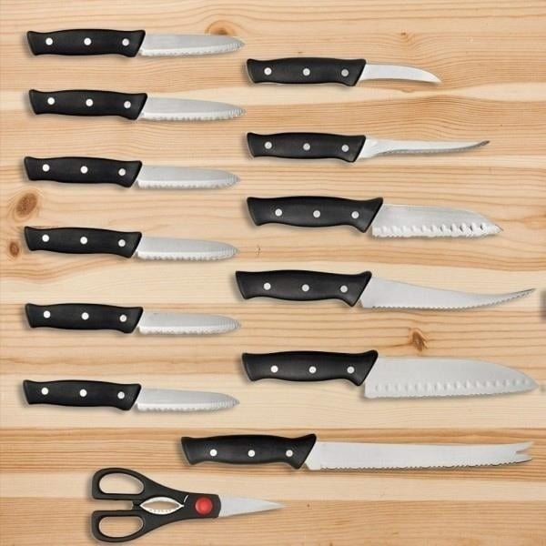 13-Piece: Knife Set Super Sharp Stainless Steel Image 1