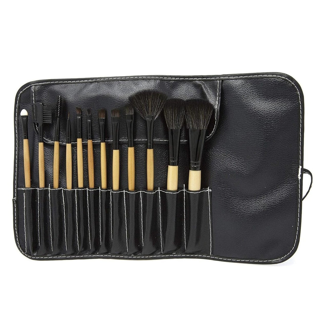 13-Pieces Set: LILT BEAUTY Makeup Brush Set with Blush Foundation Eyeshadow Concealer Liner Sponge Fan and Eyebrow Image 1