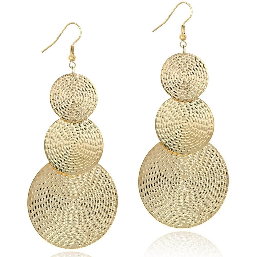 14K Gold Drop Dangle Earrings Image 1