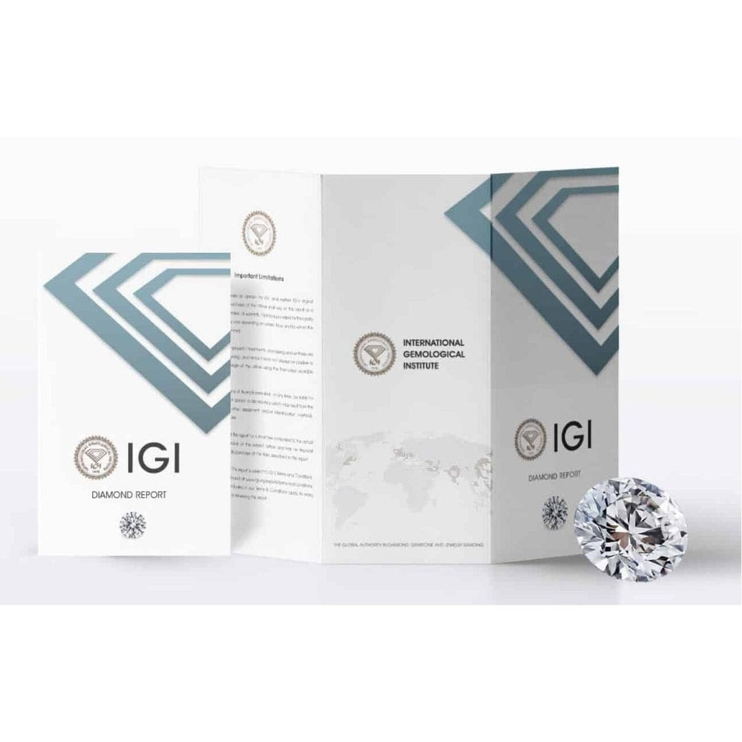 14K Solid White Gold 2.00ct Lab-Grown Round IGI Certified Diamond Stud Earrings Image 4