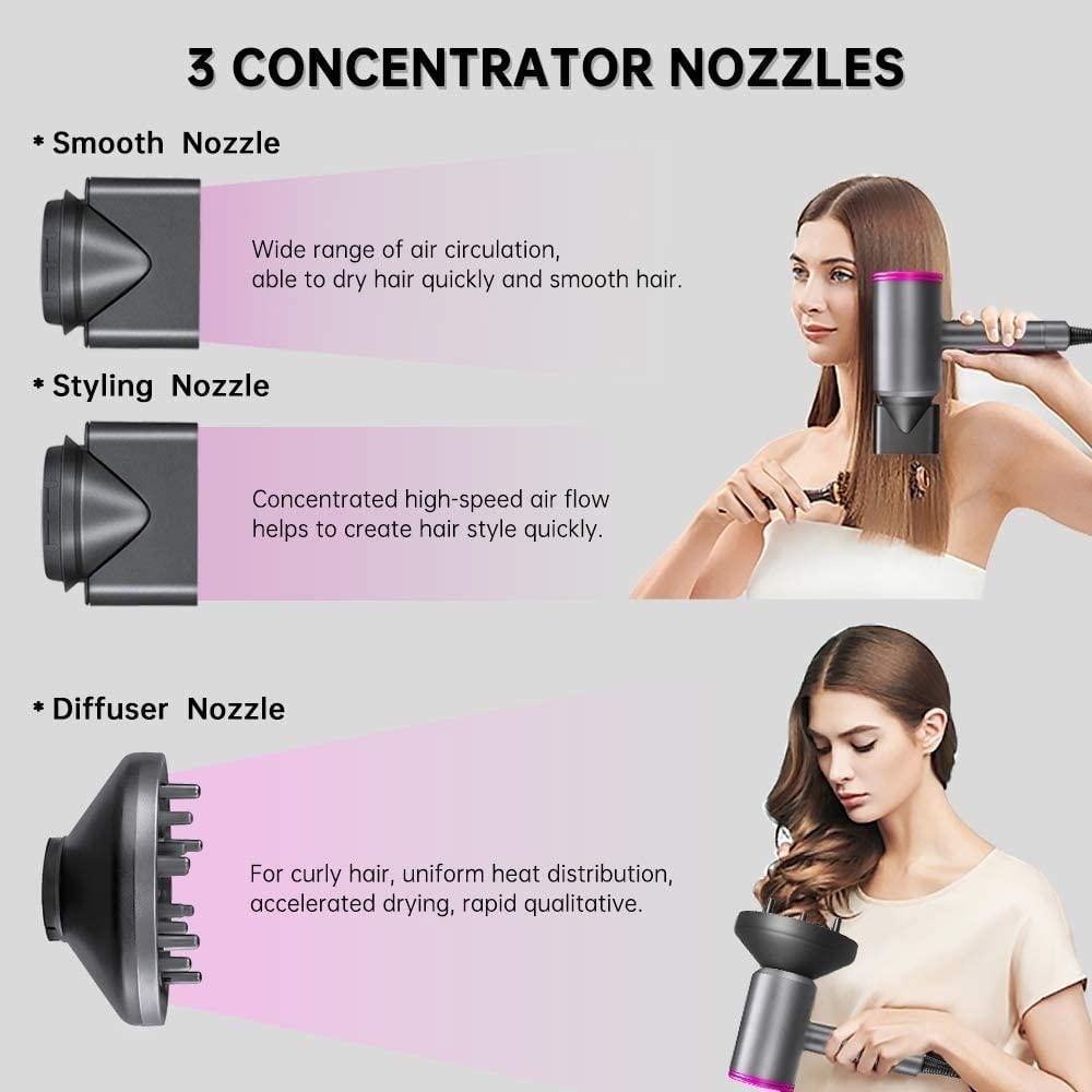 1800W Professional Hair Dryer with Diffuser Ionic Conditioning Image 4