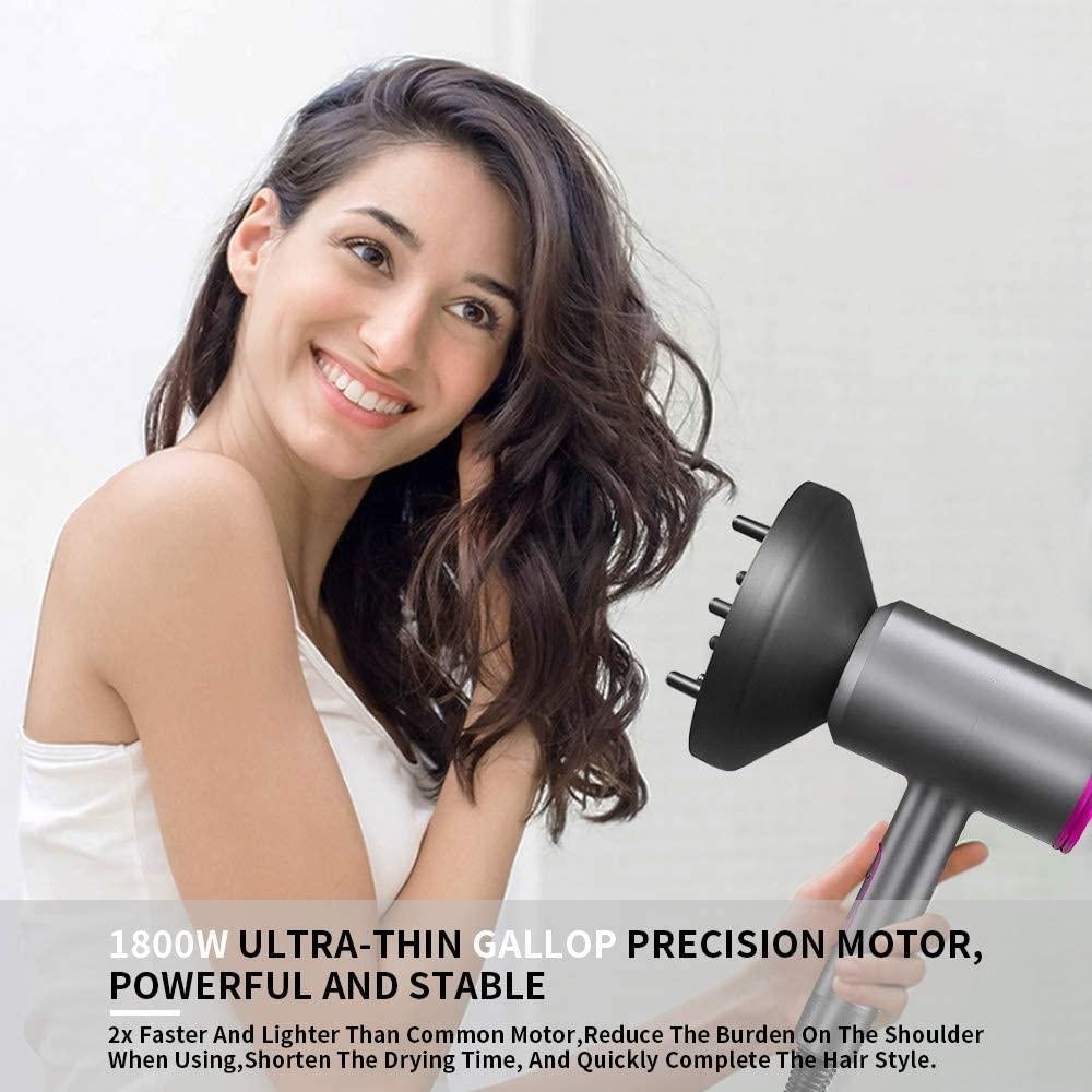 1800W Professional Hair Dryer with Diffuser Ionic Conditioning Image 6