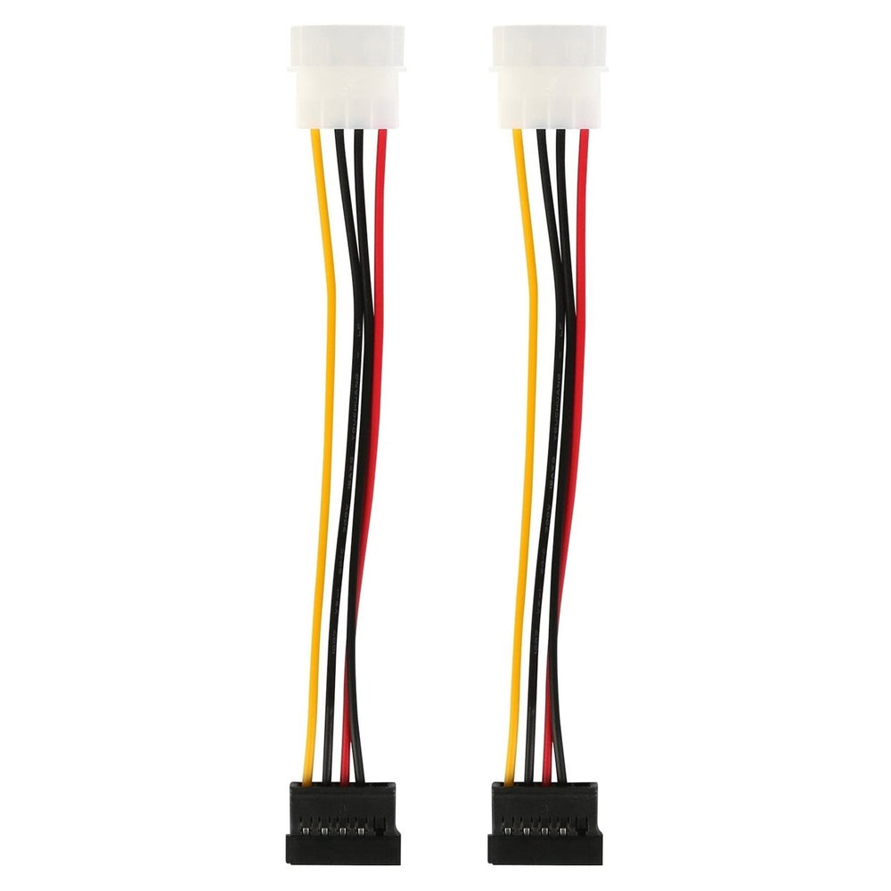 2-Pack: 4 Pin Male To 15Pin Female Data Cable Adapter Image 2