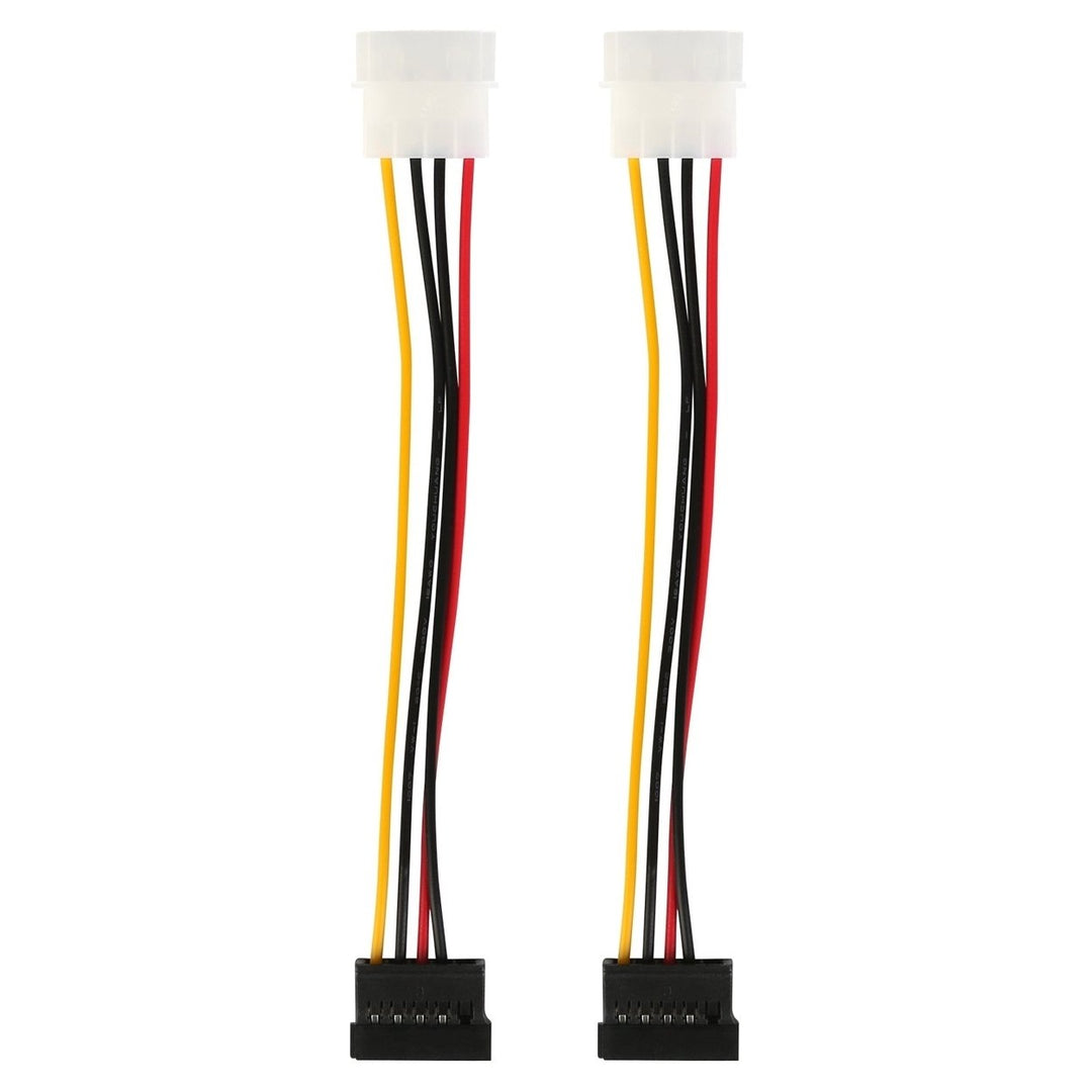 2-Pack: 4 Pin Male To 15Pin Female Data Cable Adapter Image 2