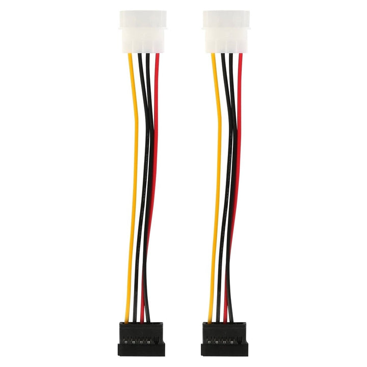 2-Pack: 4 Pin Male To 15Pin Female Data Cable Adapter Image 2