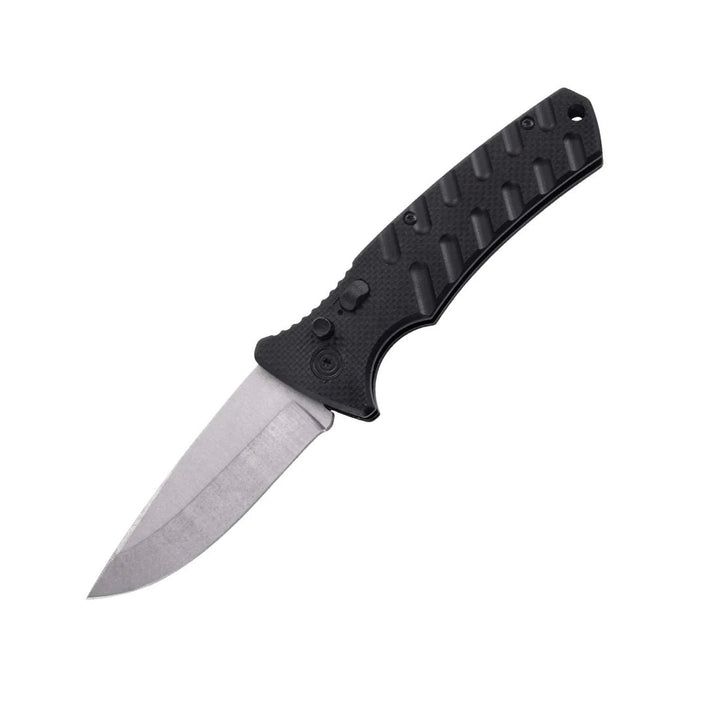 2-Pack: 4.75" Spring Assisted Automatic Knife W/ Drop Point Blade Image 1