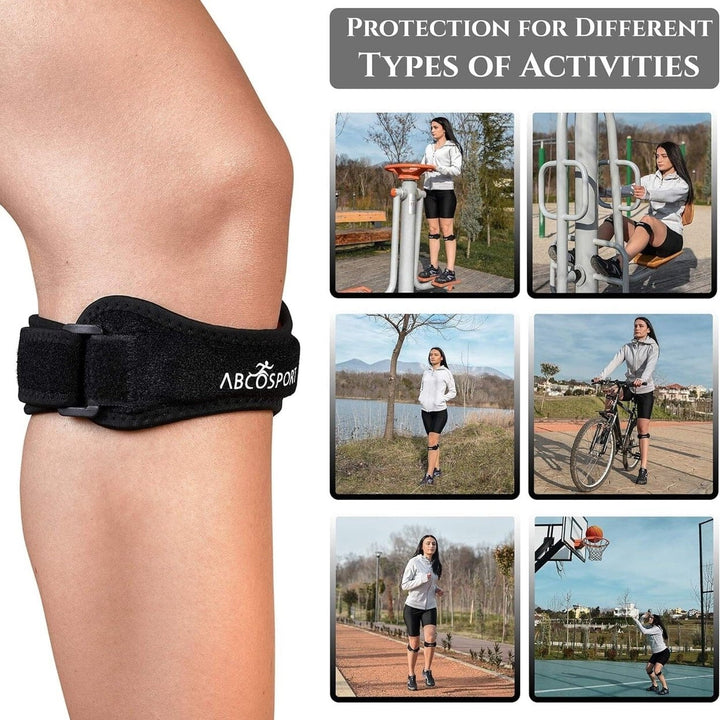 2-Pack: Abco Tech Patella Knee Strap - Knee Pain Relief Image 4