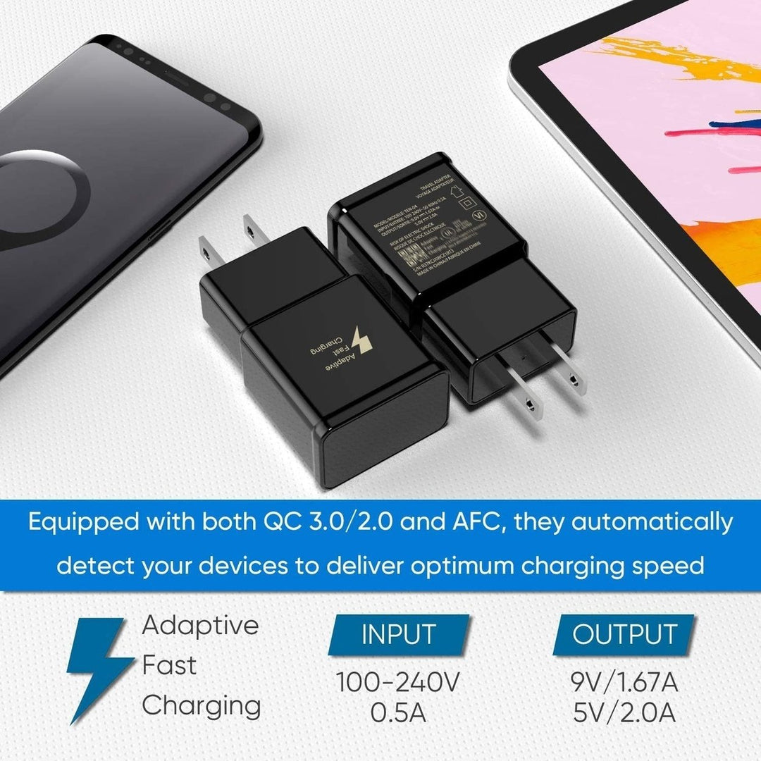 2-Pack: Adaptive Fast Charging Wall Charger Image 4