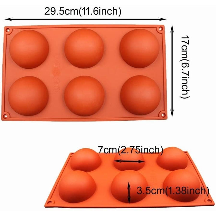 2-Pack: Baker Depot 6-Hole Silicone Mold Image 2