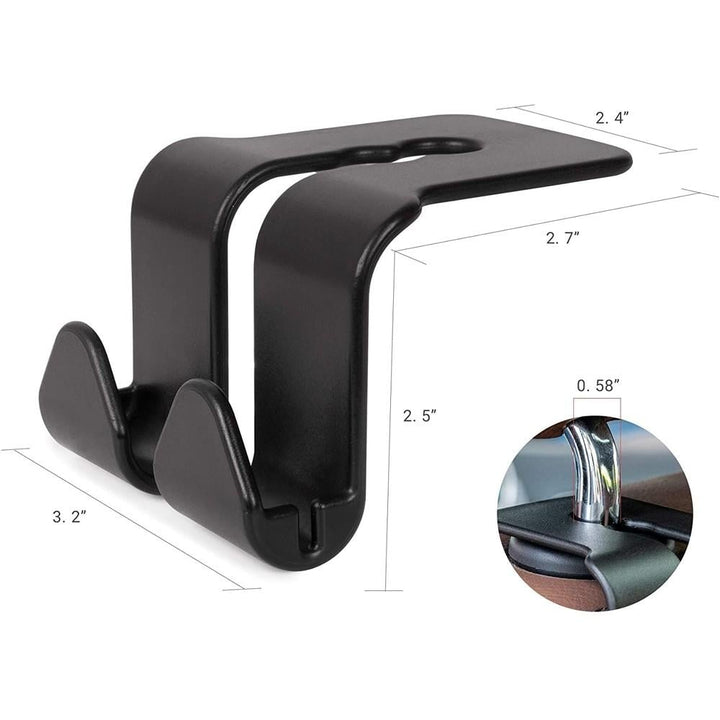 2 Pack: Multi-functional Vehicle Back Seat Hook Image 2