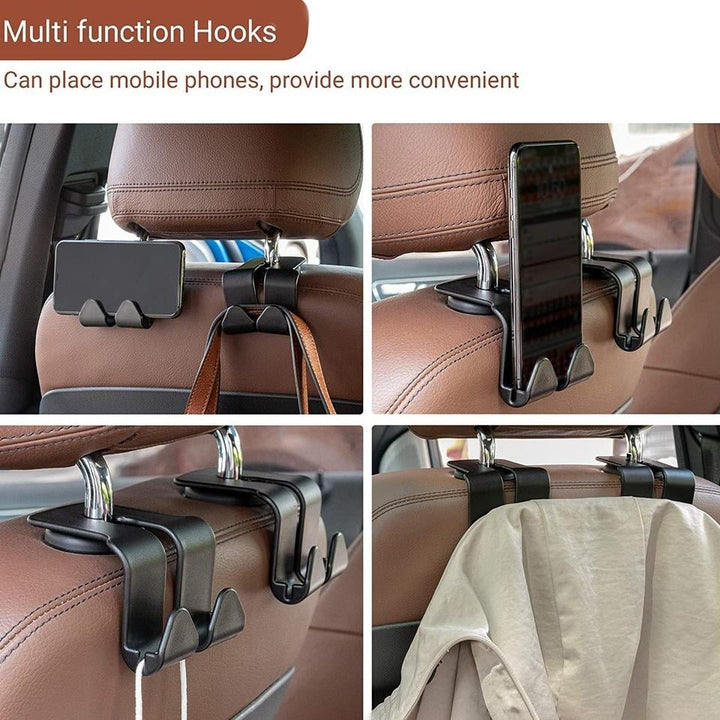 2 Pack: Multi-functional Vehicle Back Seat Hook Image 4