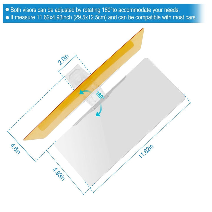 2-in-1 Anti-Glare Auto Sun Visor Image 3