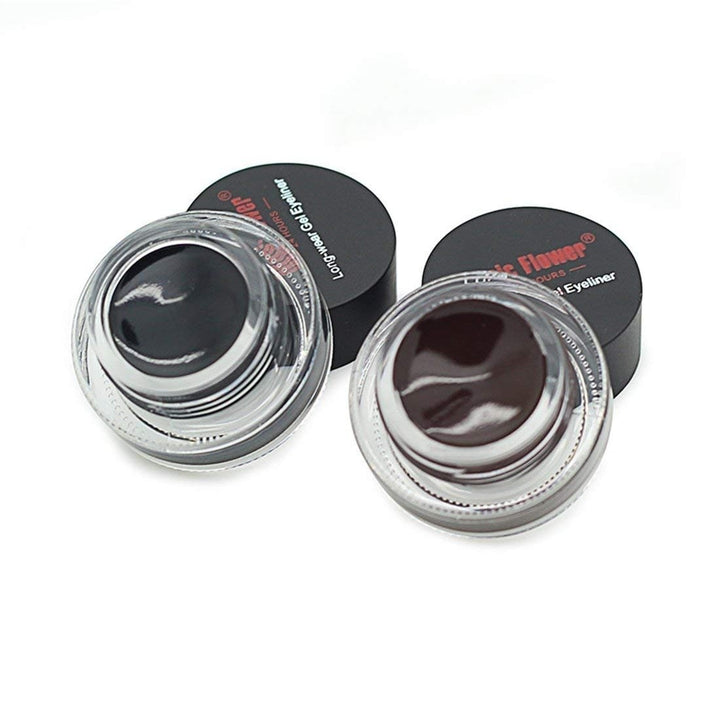 2-in-1 Black and Brown Gel Eyeliner Set Image 4