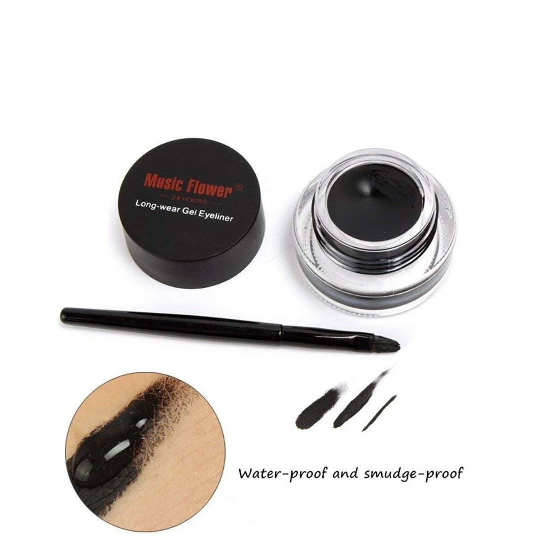 2-in-1 Black and Brown Gel Eyeliner Set Image 6