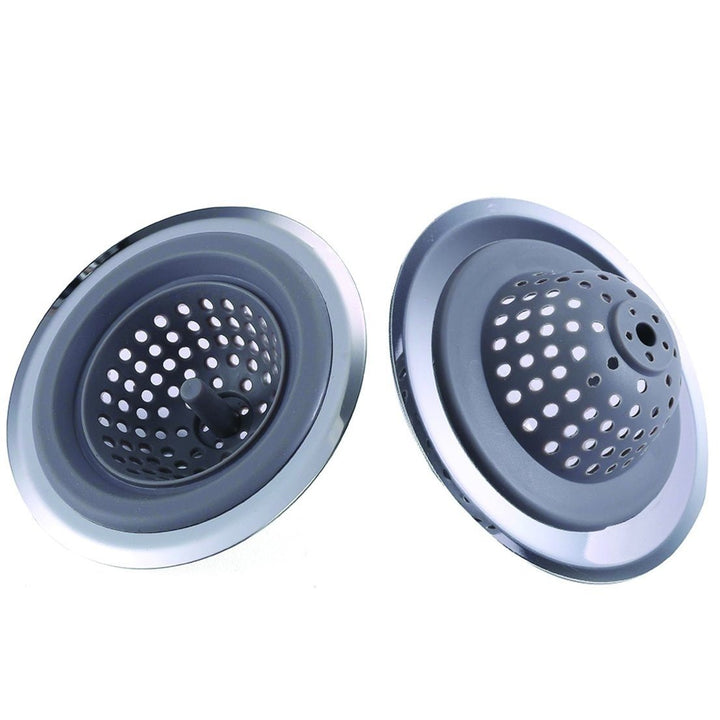 2-in-1 Clog-Free Multi-Purpose Silicone Kitchen Sink Strainer And Stopper Image 2