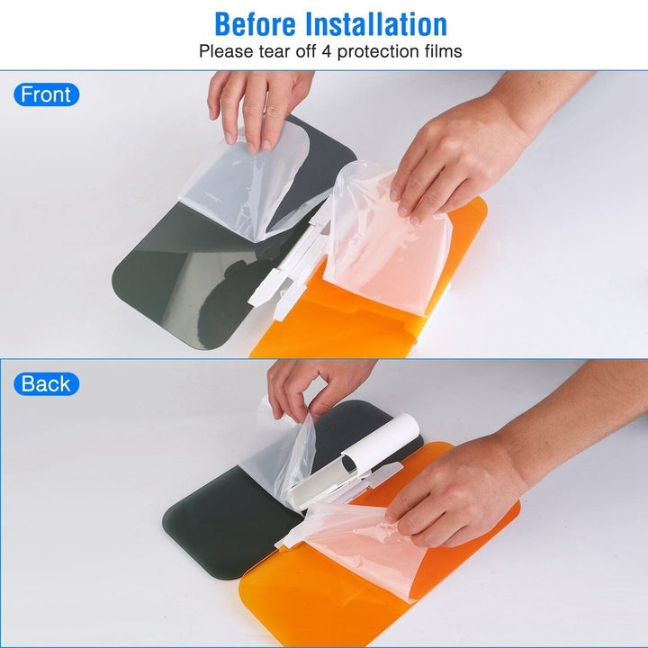 2-in-1 Sun Visor Extender with Adjustable View Angles Image 4