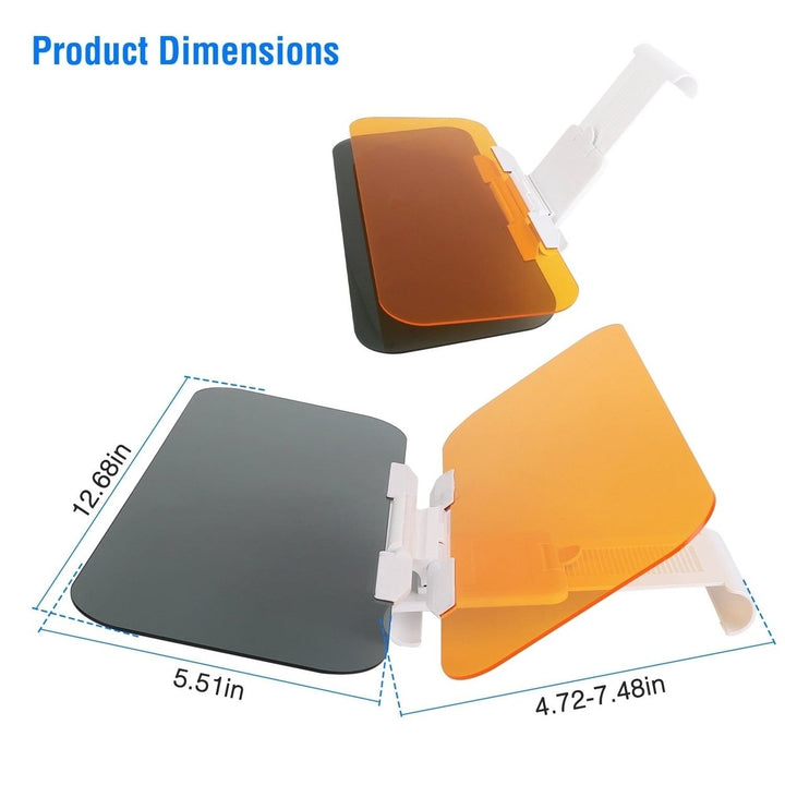 2-in-1 Sun Visor Extender with Adjustable View Angles Image 11