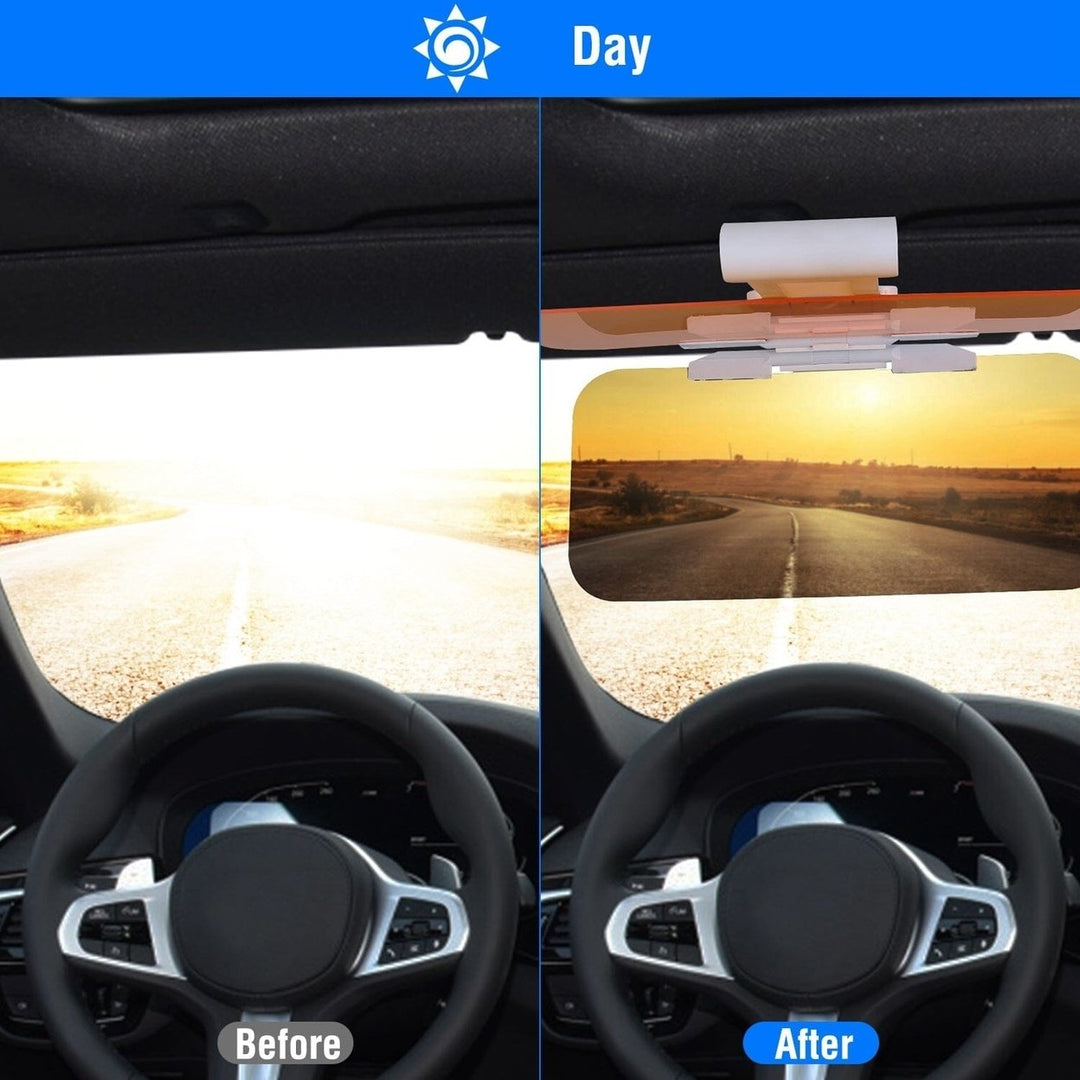 2-in-1 Sun Visor Extender with Adjustable View Angles Image 12